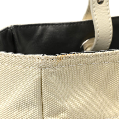 Chanel Coated Canvas Quilted Large Paris Biarritz Tote Silver 13 of 16