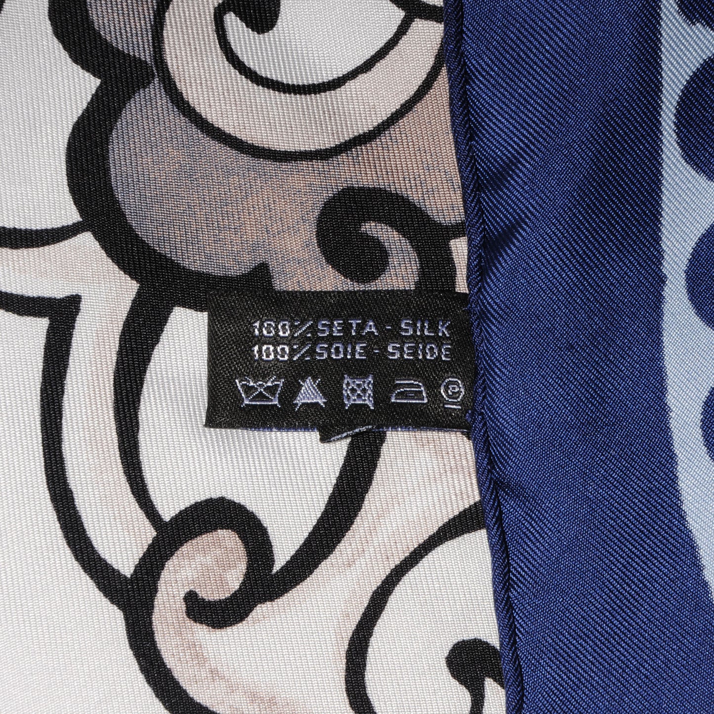 Silk Dragon CC Scarf Navy