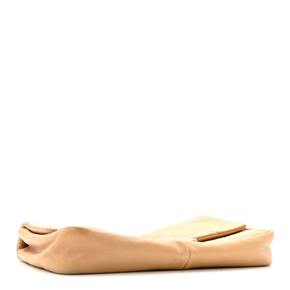 Chanel Lambskin Diamond Stitched CC CC East West Flap Beige 4 of 14