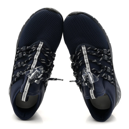 Louis Vuitton Neoprene Mesh Rubber Fastlane Low Sneakers 37 Marine 2 of 11
