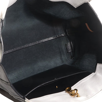 Chloe Calfskin Small Alison East West Tote Black White 4 of 6