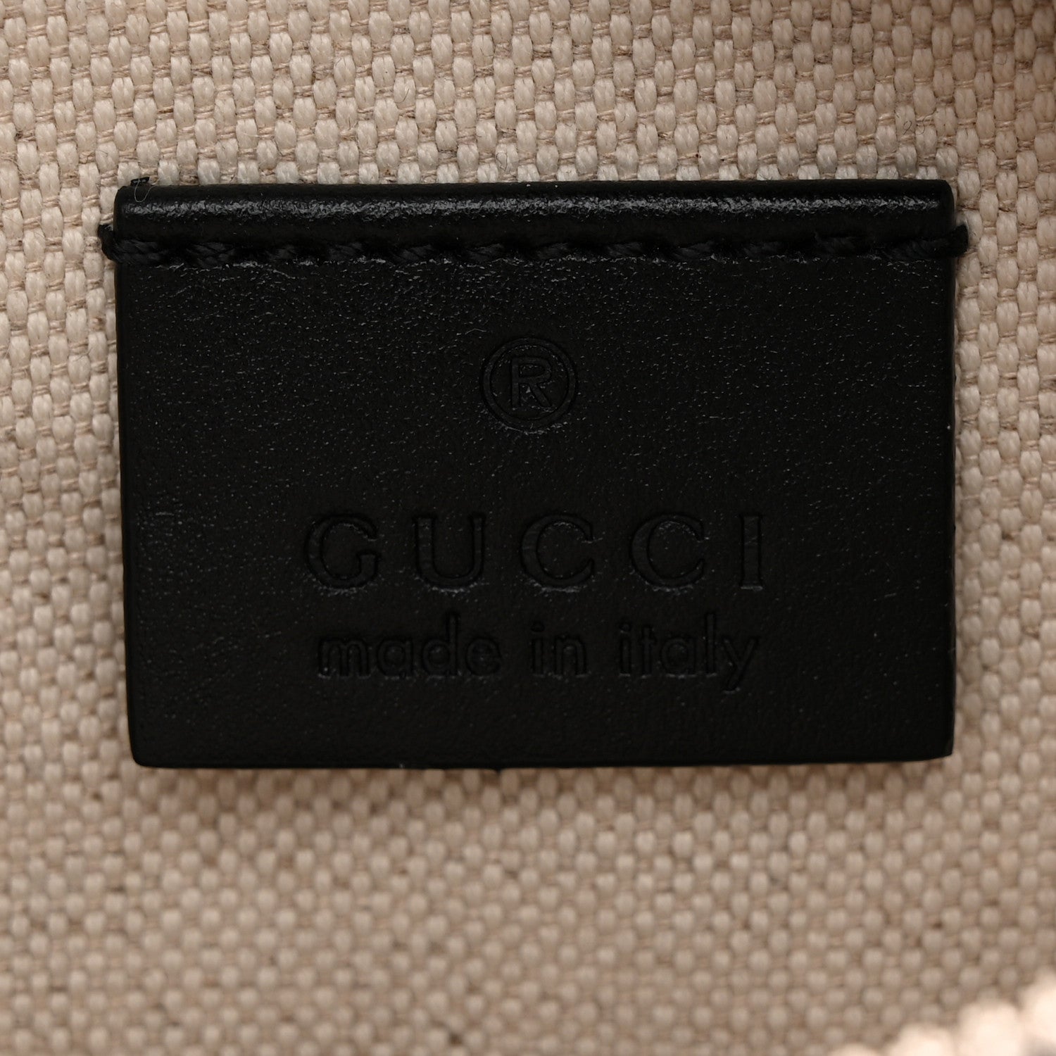 Gucci Calfskin GG Tennis Embossed Belt Bag Black 6 of 10