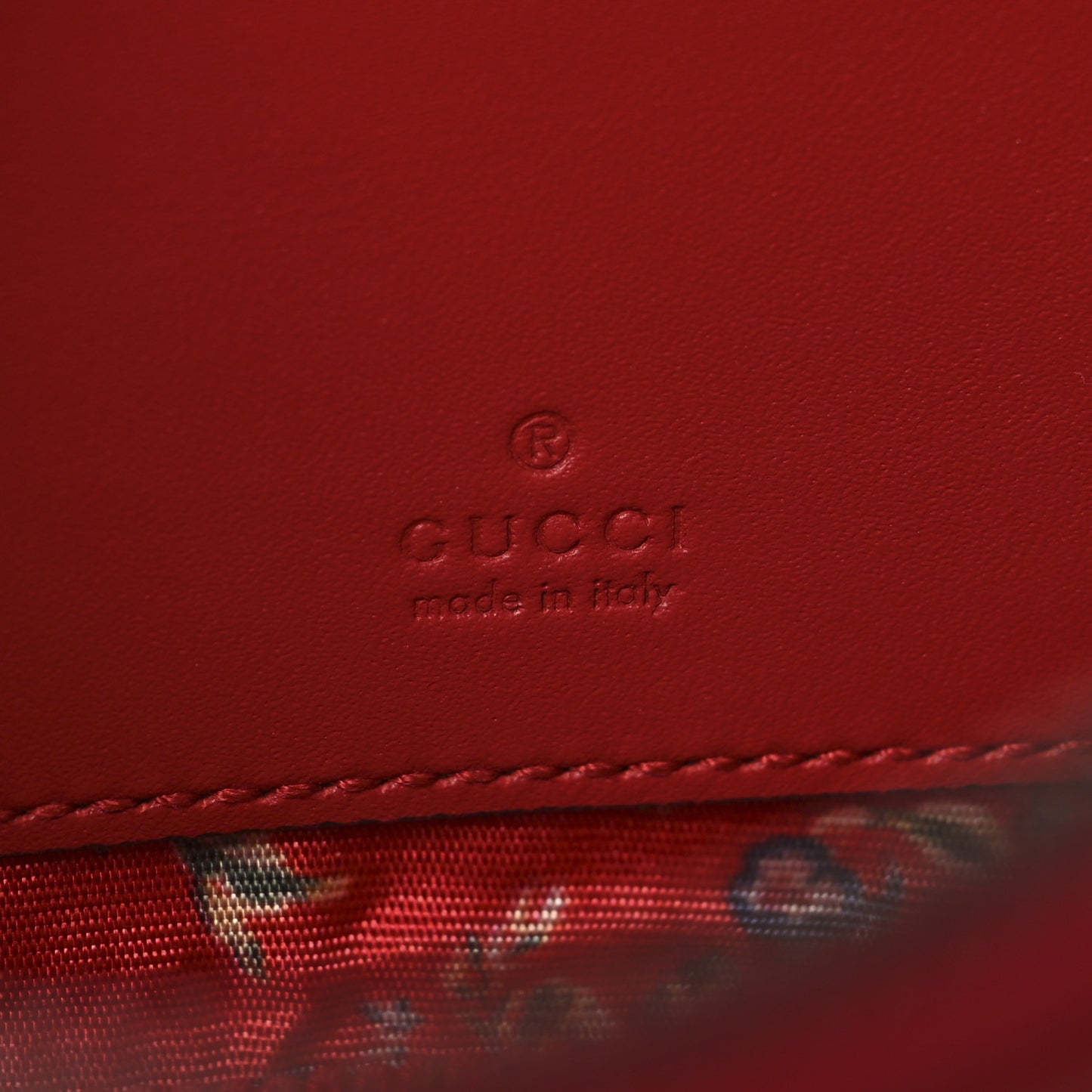 Patent Rubber Game Patch Logo Belt Bag 95 38 Hibiscus Red