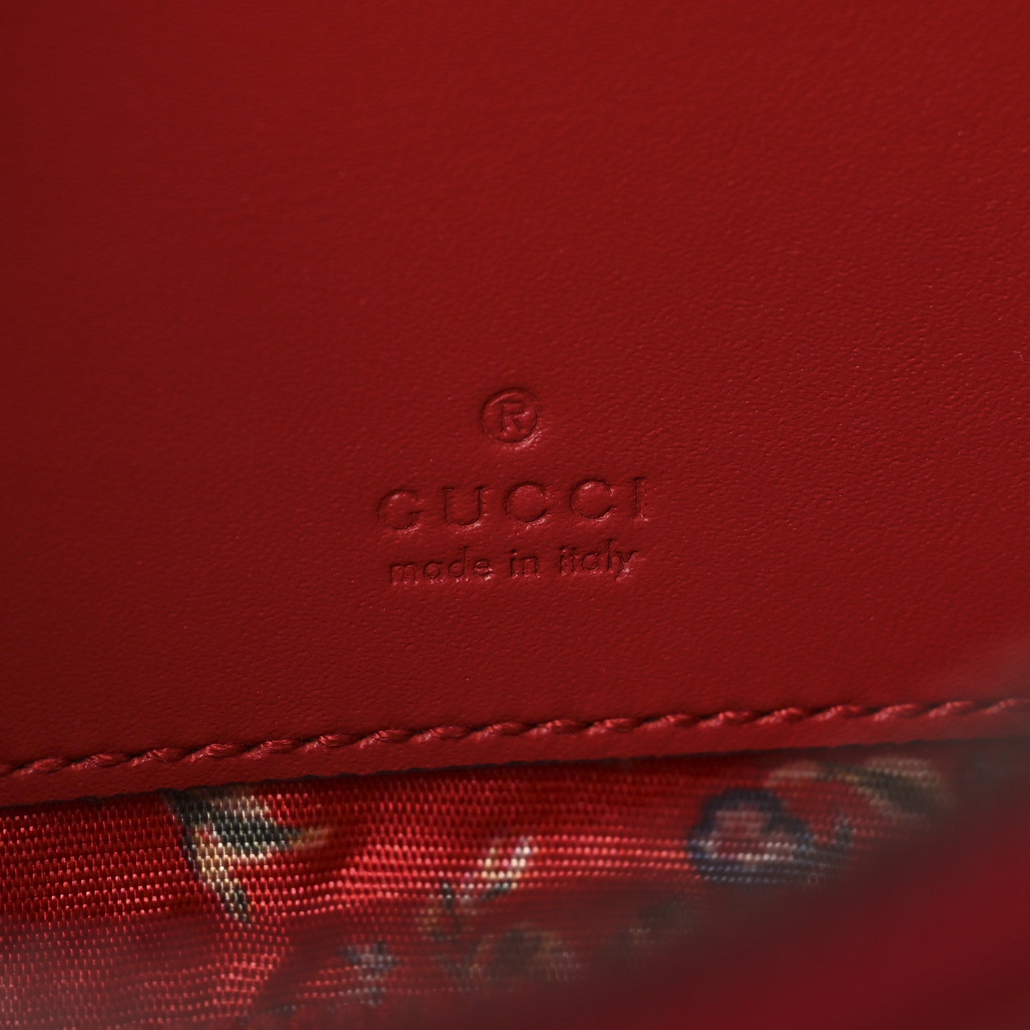 Gucci Patent Rubber Game Patch Logo Belt Bag 95 38 Hibiscus Red 6 of 11