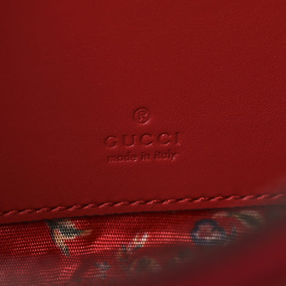 Gucci Patent Rubber Game Patch Logo Belt Bag 95 38 Hibiscus Red 6 of 11