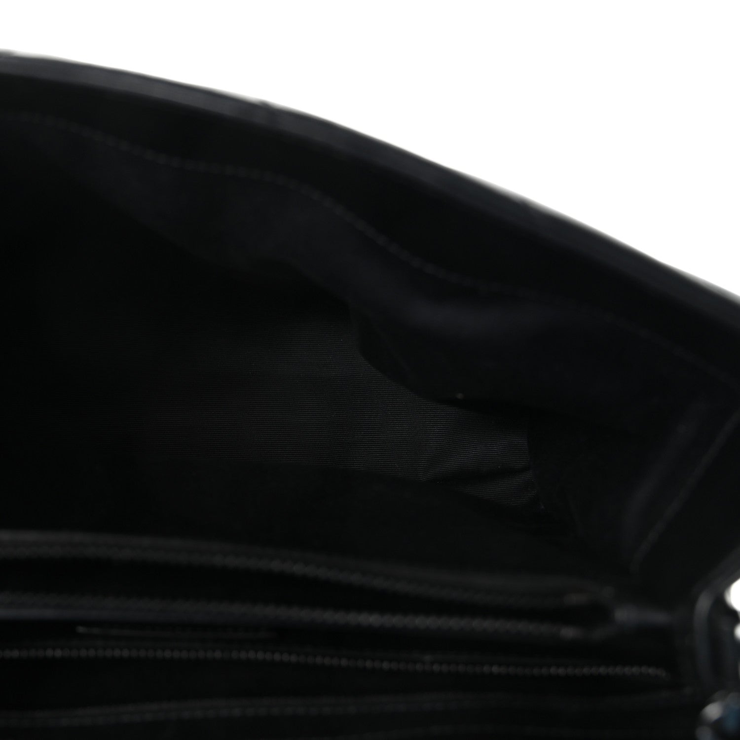 Saint Laurent Calfskin Y Quilted Monogram Monochrome Medium Loulou Chain Satchel Black 5 of 10