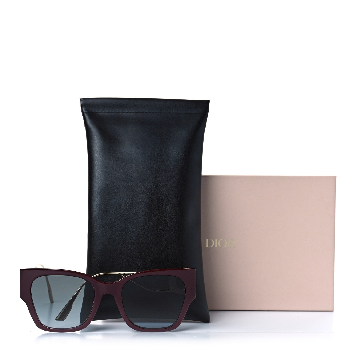 Christian Dior Rectangular 30 Montaigne 1 Sunglasses Burgundy 6 of 6
