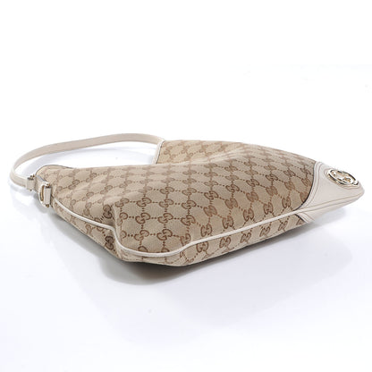 Gucci Monogram Medium New Britt Hobo Off White 4 of 8