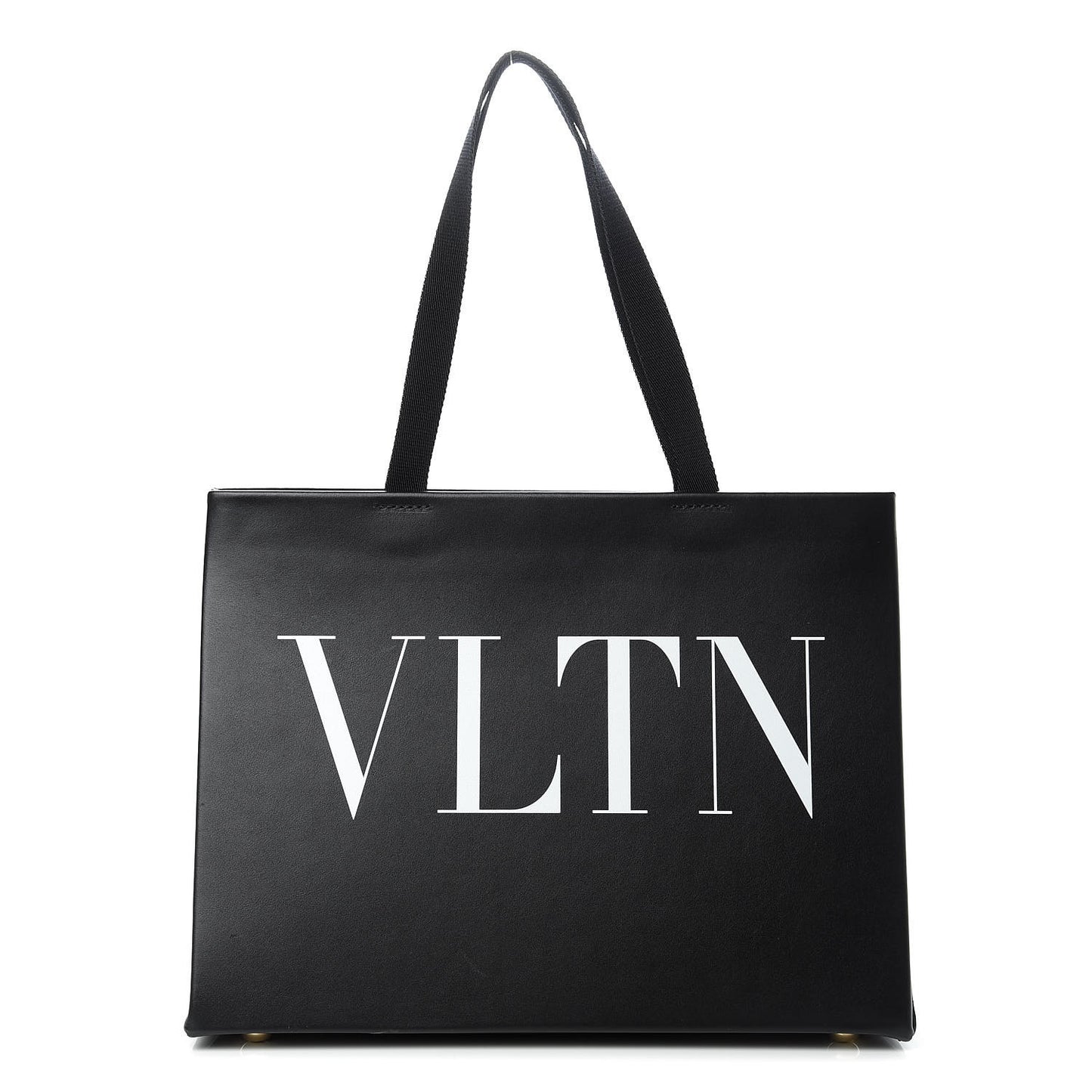 Printed Calfskin VLTN Tote Black
