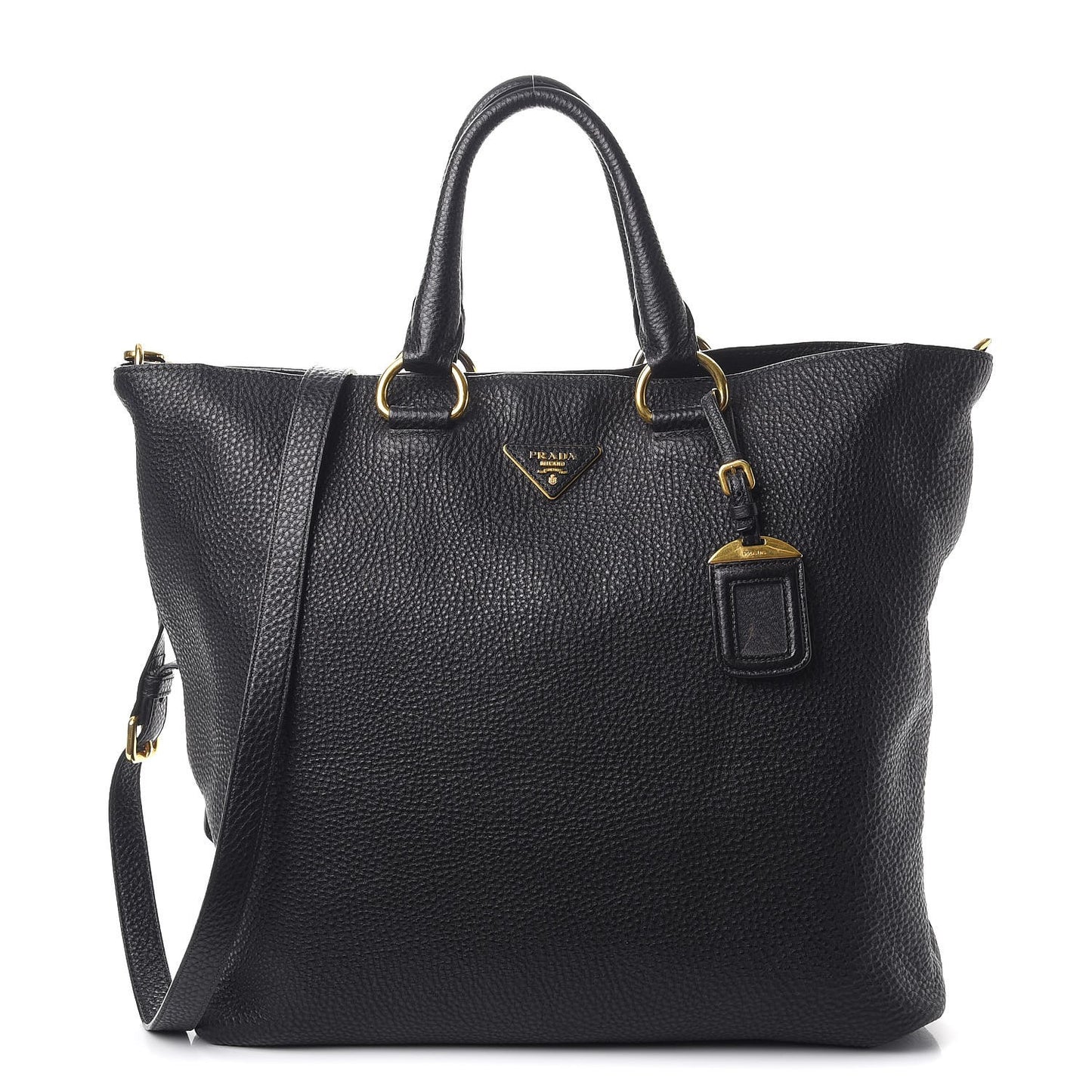 Vitello Daino Tote Nero Black