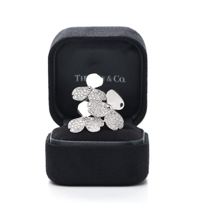 Tiffany Platinum Diamond Paper Flowers Cluster Ring 52 6 6 of 6