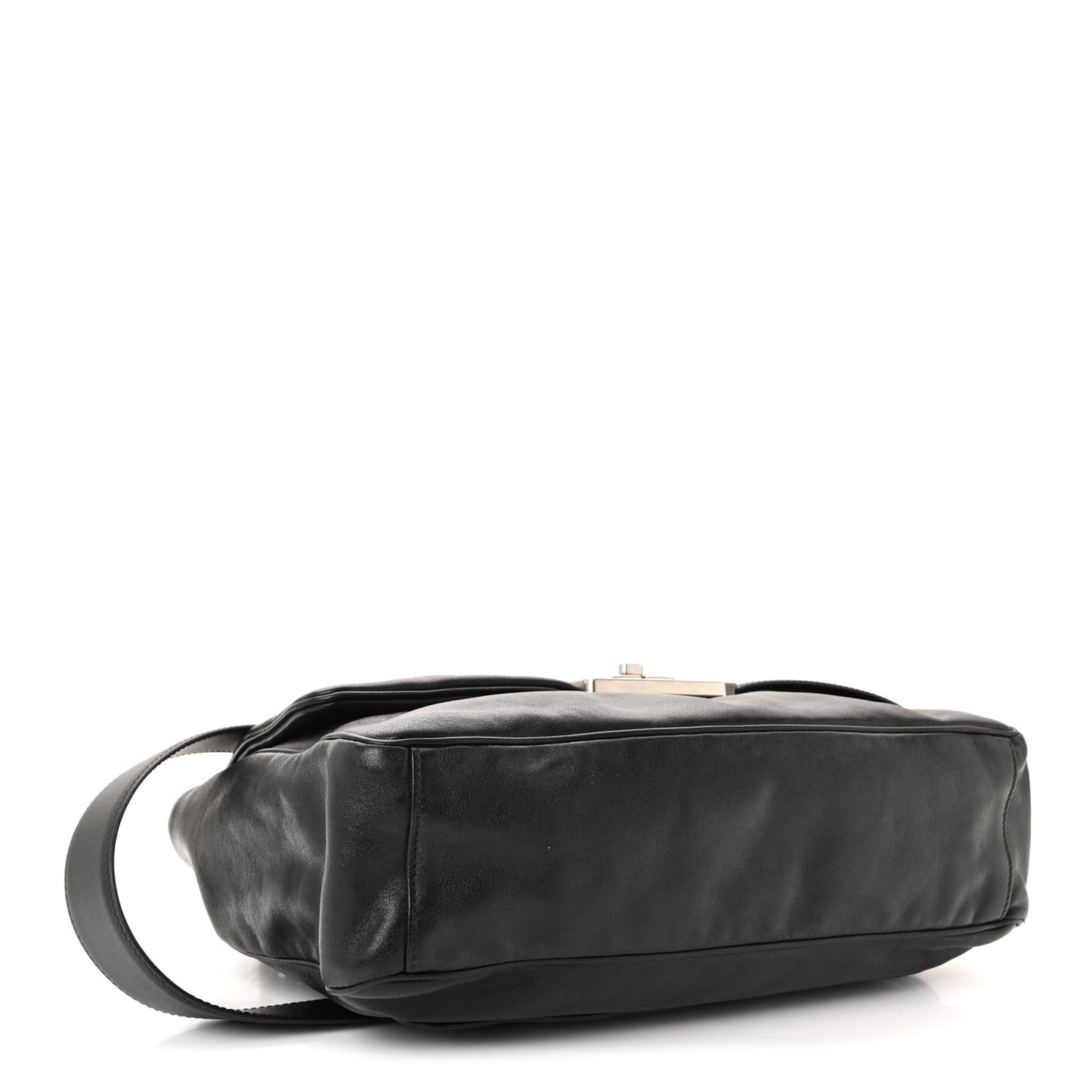 Calfskin Medium Modu Shoulder Bag Black