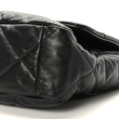 Chanel Lambskin Quilted Maxi Chanel 19 Flap Black 9 of 9