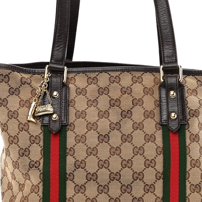 Gucci Monogram Medium Jolicoeur Tote Dark Brown 7 of 10
