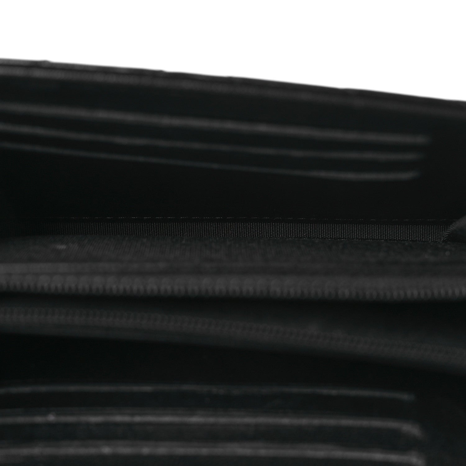Chanel Lambskin Chevron Quilted Studded Small Flap Wallet Black 5 of 16