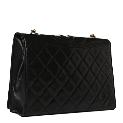 Chanel Lambskin Quilted CC Small Single Flap Black 2 of 16