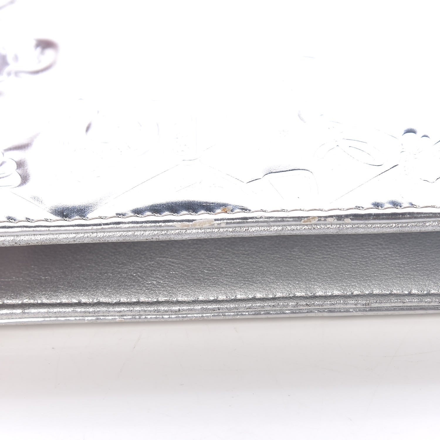 Chanel Metallic Patent Lucky Symbols Agenda Cover Silver 21 of 21
