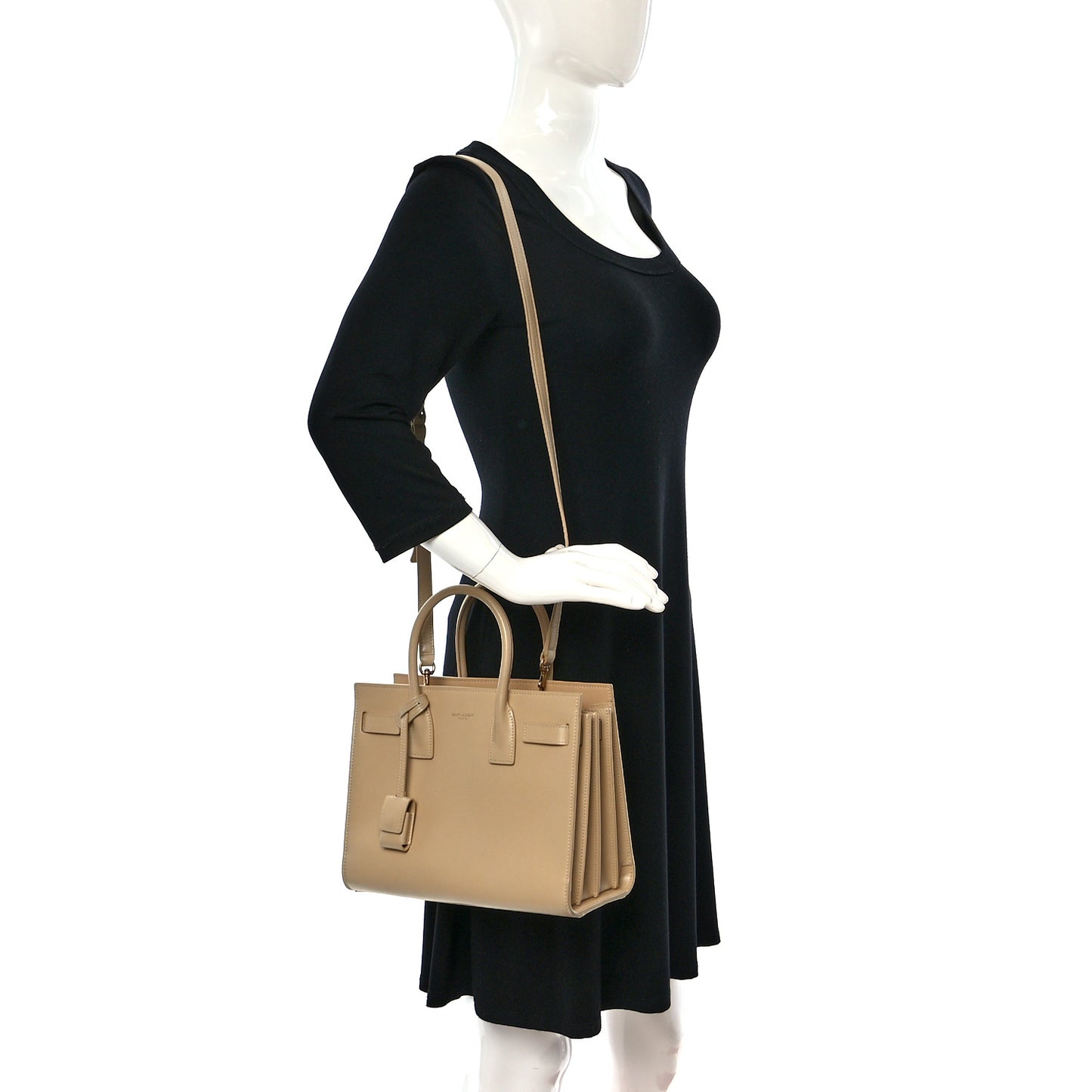 Calfskin Baby Sac De Jour Dark Beige
