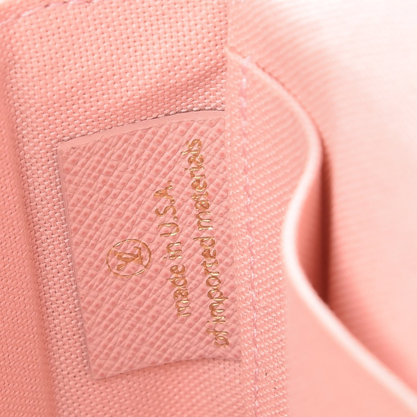 Damier Azur Pochette Felicie Chain Wallet Rose Ballerine