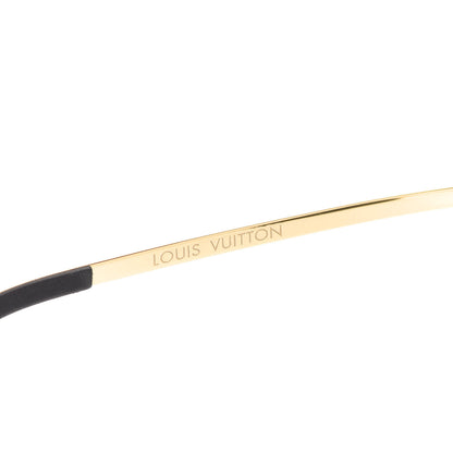 Louis Vuitton Metal Monogram Grease Sunglasses Z1172W Gold 5 of 8