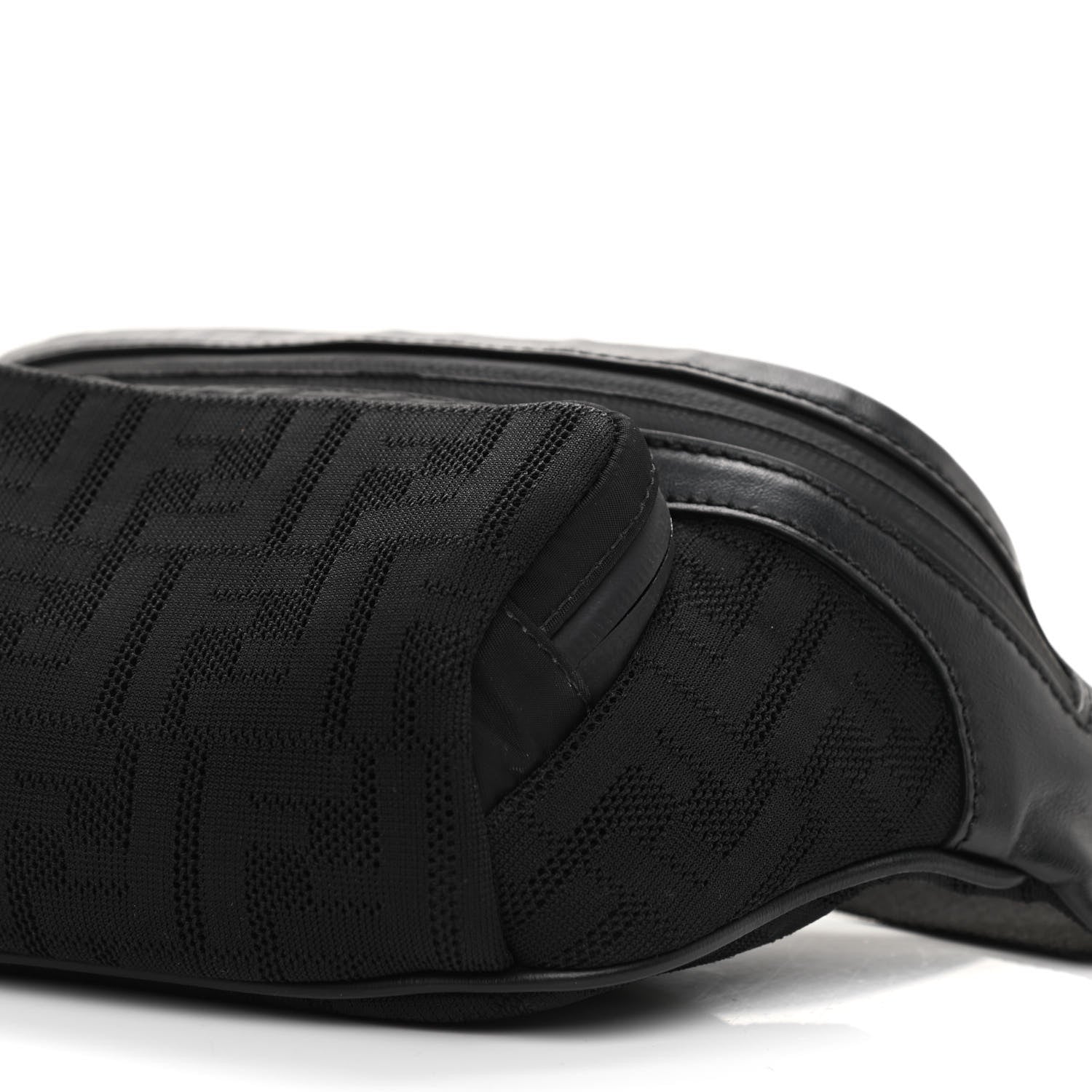 Fendi Neoprene Mesh Vitello Grace FF Pocket Belt Bag Black 9 of 9
