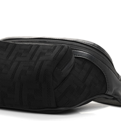 Fendi Neoprene Mesh Vitello Grace FF Pocket Belt Bag Black 9 of 9