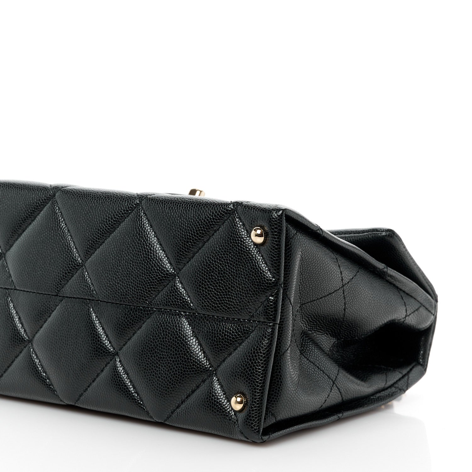 Chanel Caviar Quilted Mini Retro Twist Top Handle Flap Black 12 of 13