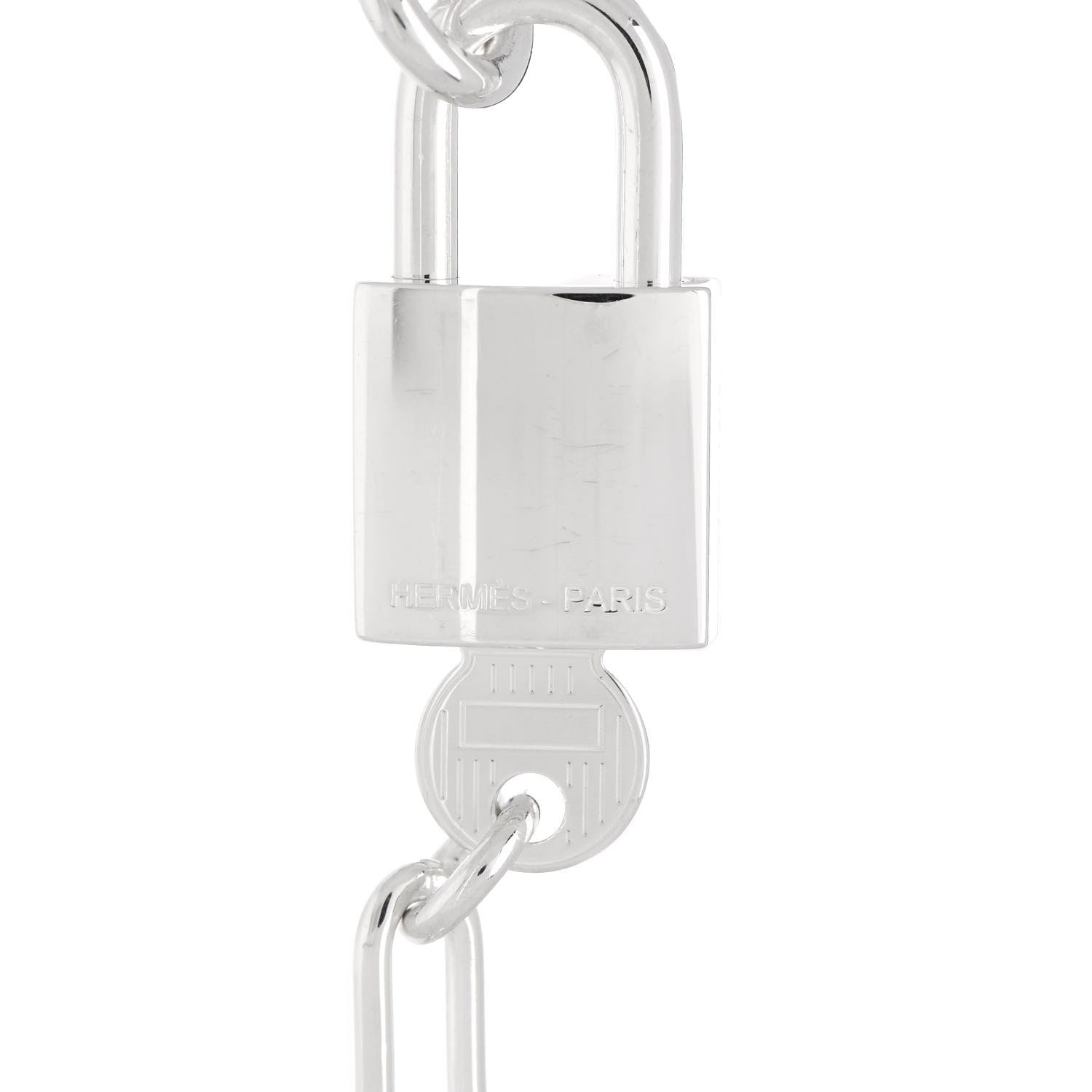 Hermes Sterling Silver MM Alphakelly Bracelet 3 of 4