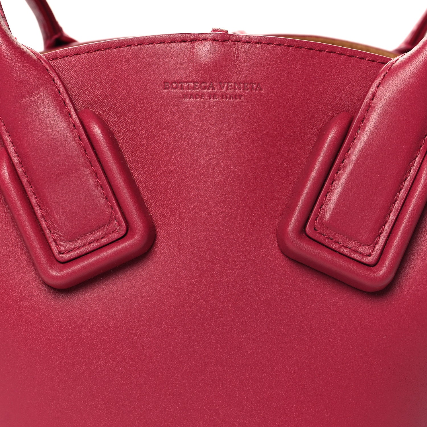Bottega Veneta Calfskin Small Basket Tote Amaranto 7 of 9