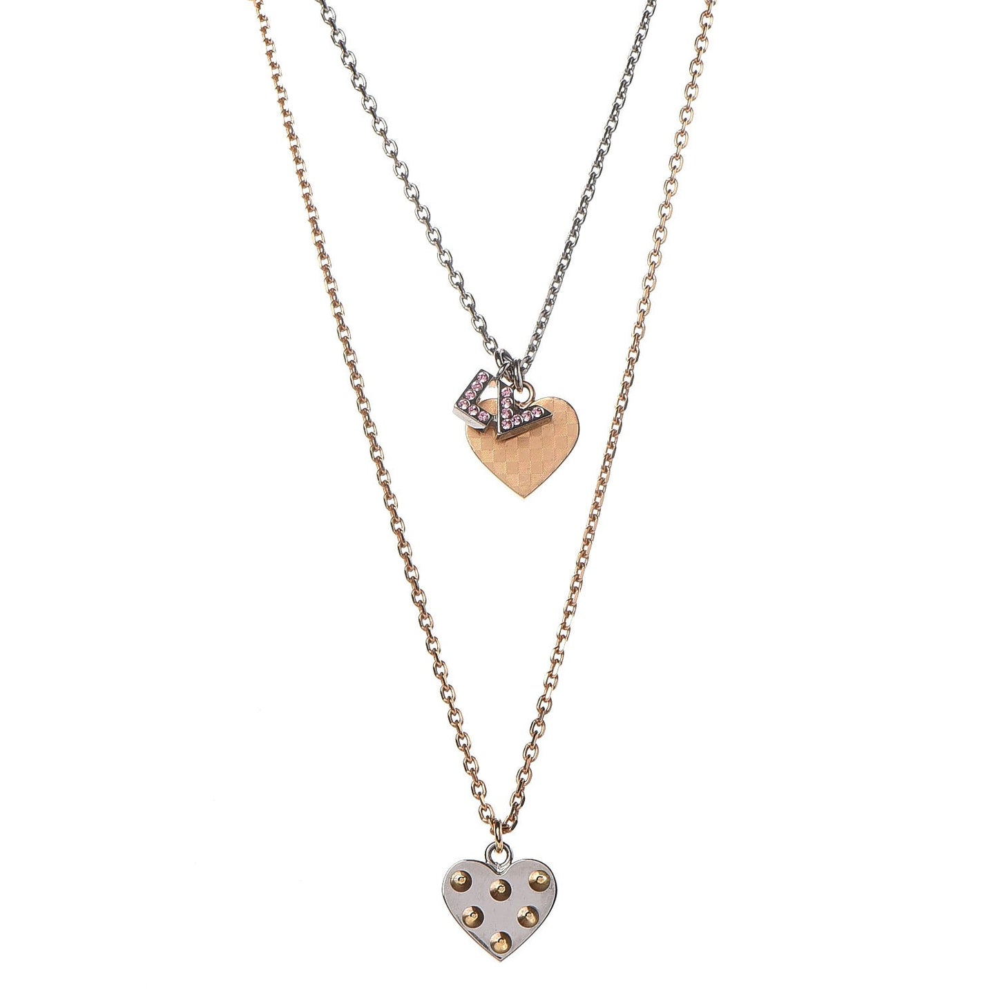 Swarovski Crystal Tiered Spiky Valentine Necklace Gold