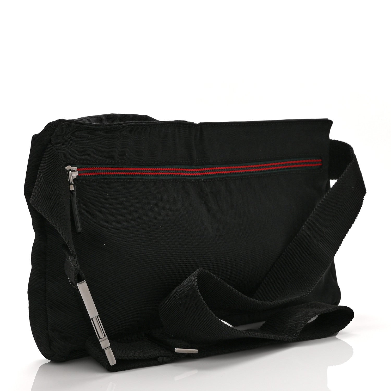 Gucci Canvas Double Pocket Belt Bag Black 3 of 10