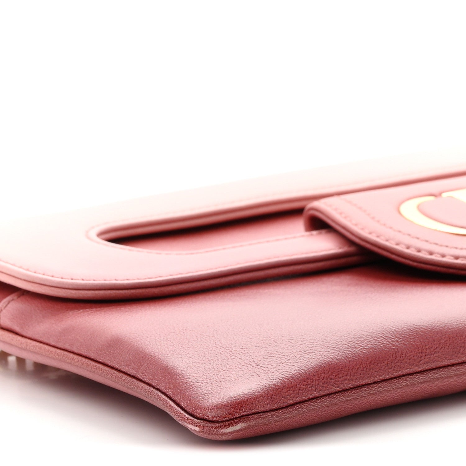 Christian Dior Smooth Calfskin Medium Diordouble Chain Bag Rose Multicolor 10 of 11