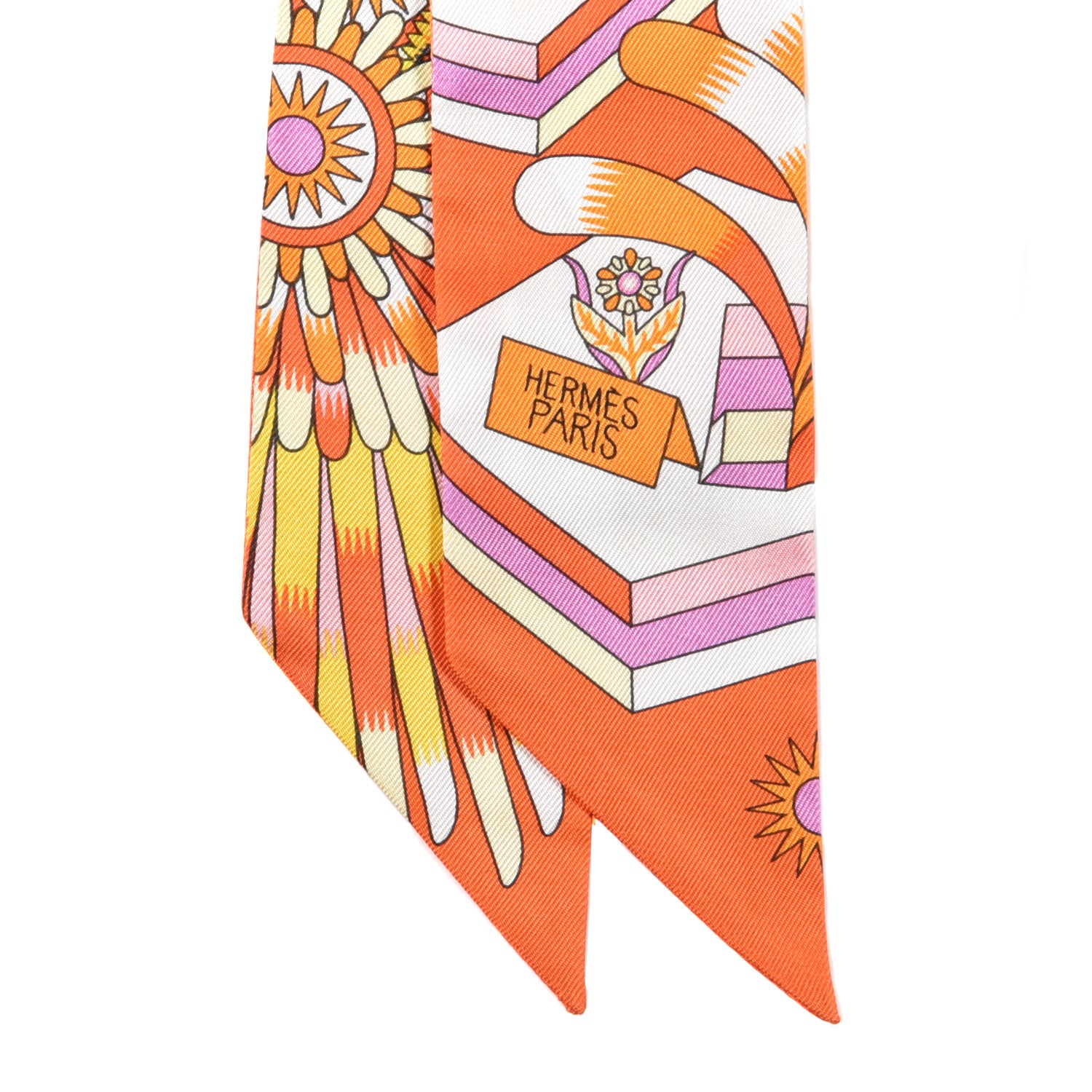 Hermes Silk La Source de Pegase Twilly 2 of 3