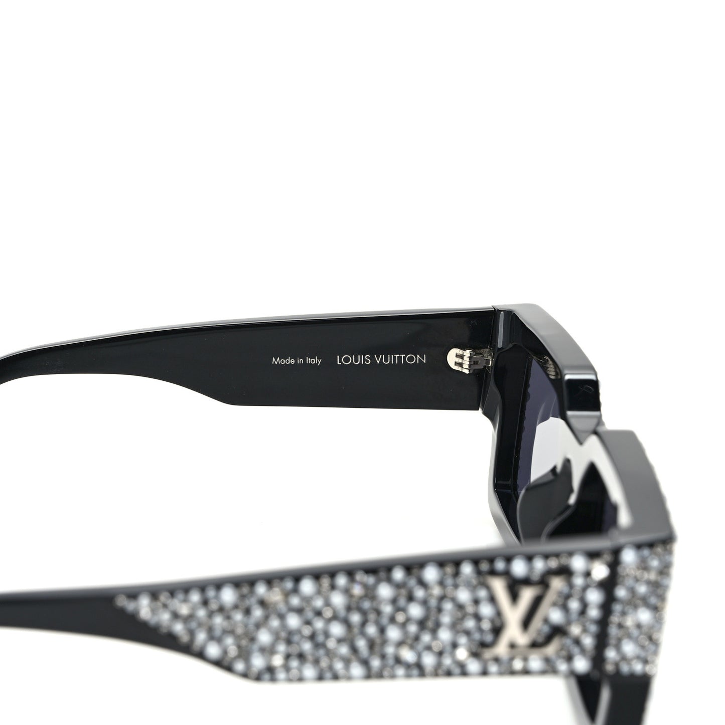 Acetate LV Clash Pearls & Strass Sunglasses Z2396E Black