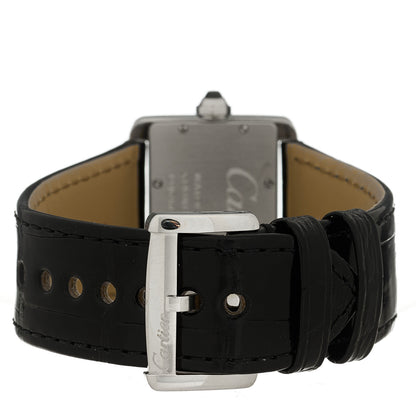 Cartier Stainless Steel Alligator 32mm Tank Divan Quartz Watch 3 of 4