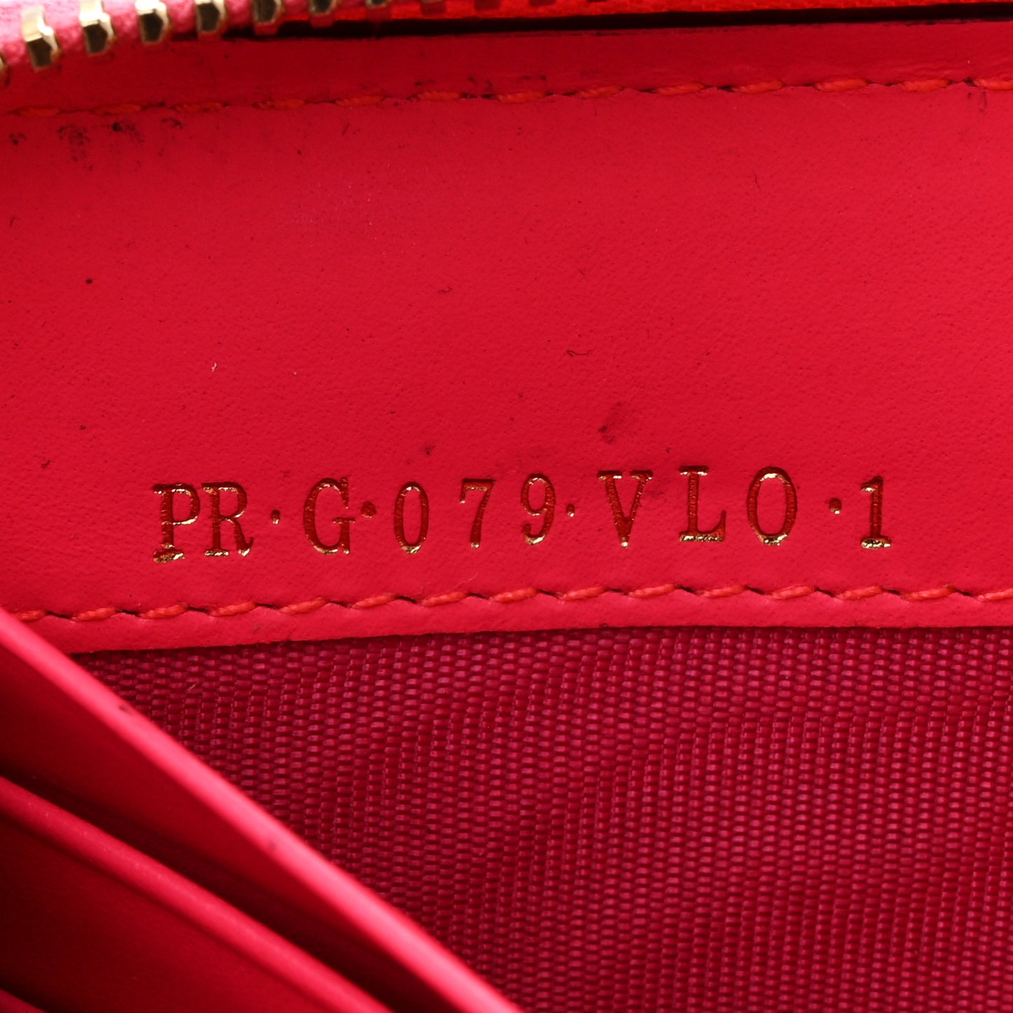 Calfskin Rockstud Zip Around Wallet  Fuxia Fluo