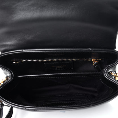 Saint Laurent Calfskin Y Quilted Monogram Toy Loulou Crossbody Bag Black 5 of 8