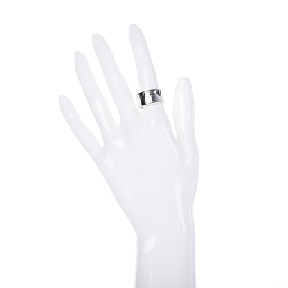 Hermes Sterling Silver GM Eclipse Ruban Ring 52 6 2 of 6