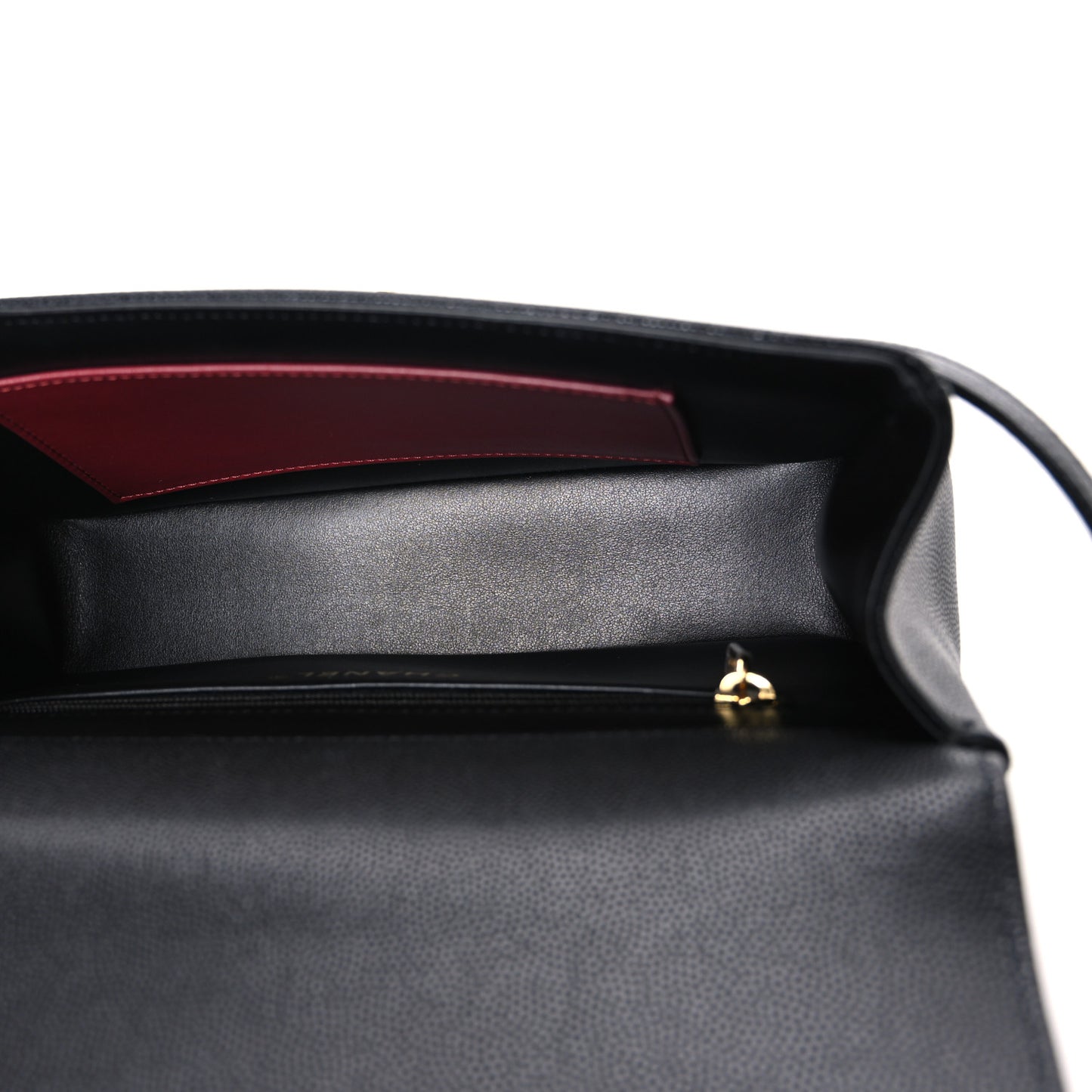 Shiny Caviar Preppy Coco Small Flap Black