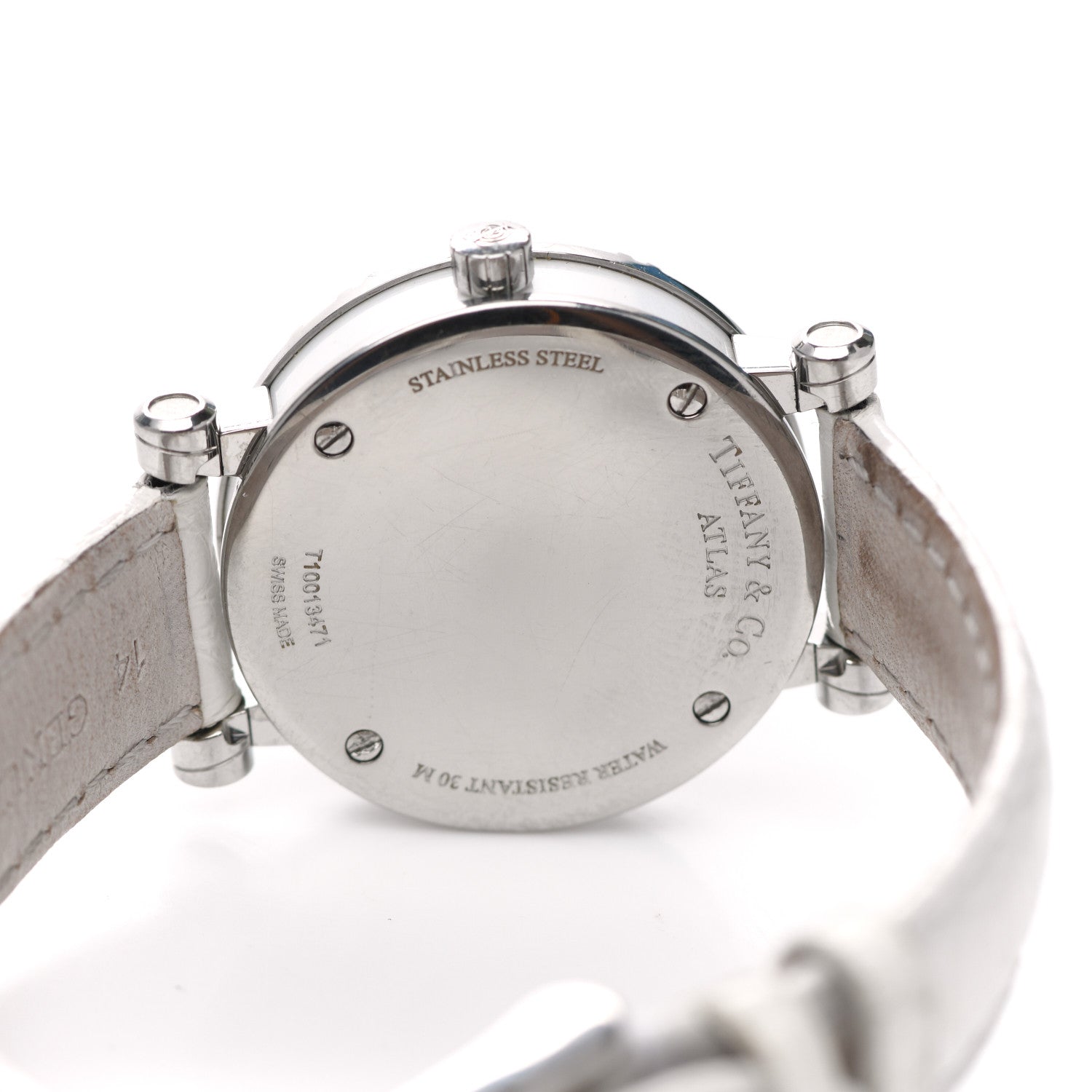 Tiffany Stainless Steel Alligator 30mm Atlas Quartz Watch 4 of 4