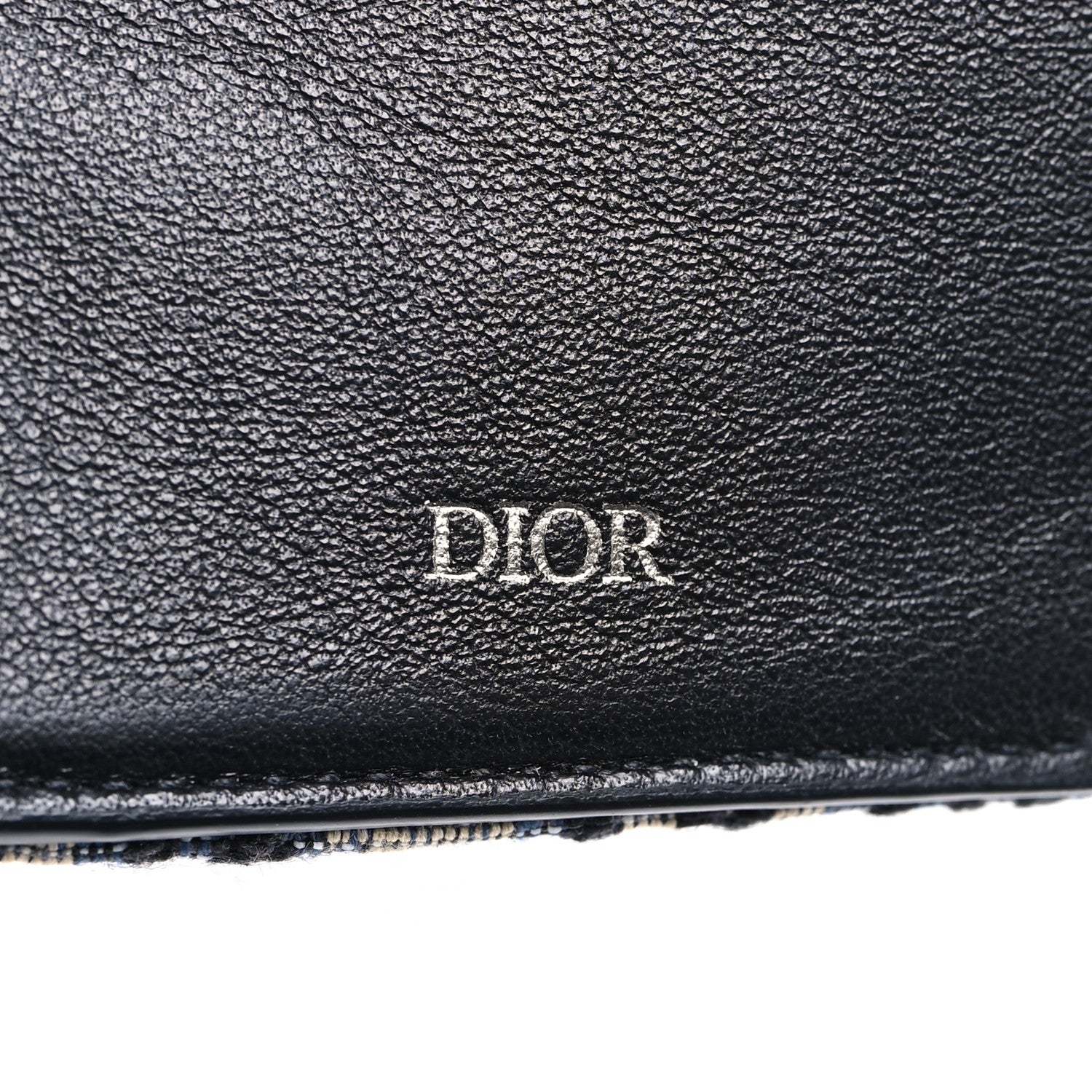 Christian Dior Oblique Bi-Fold Wallet Blue 6 of 11