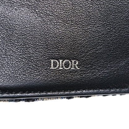 Christian Dior Oblique Bi-Fold Wallet Blue 6 of 11