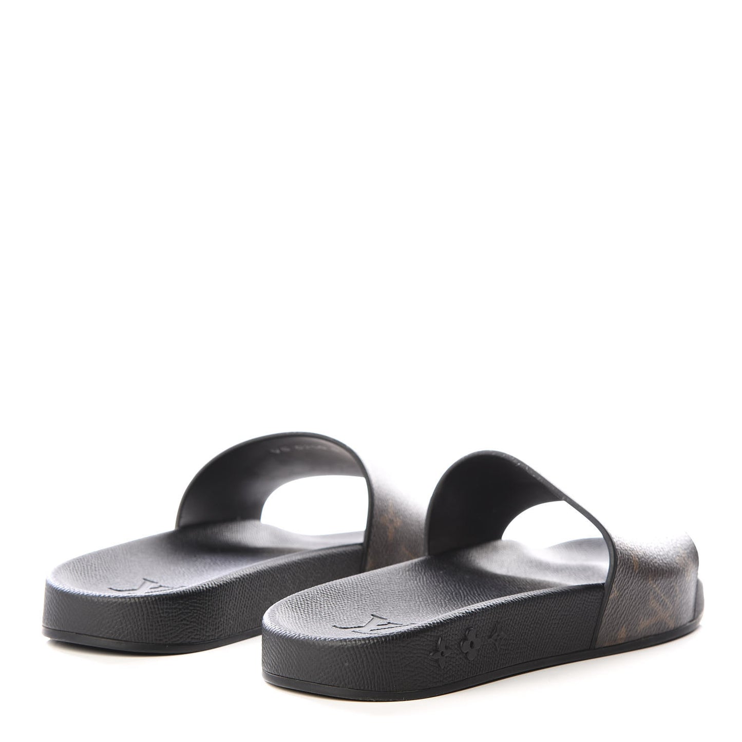 Rubber Monogram Mens Waterfront Mules 6 Macassar