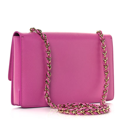 Salvatore Ferragamo Printed Calfskin Ginny Shoulder Bag Fuchsia 2 of 13