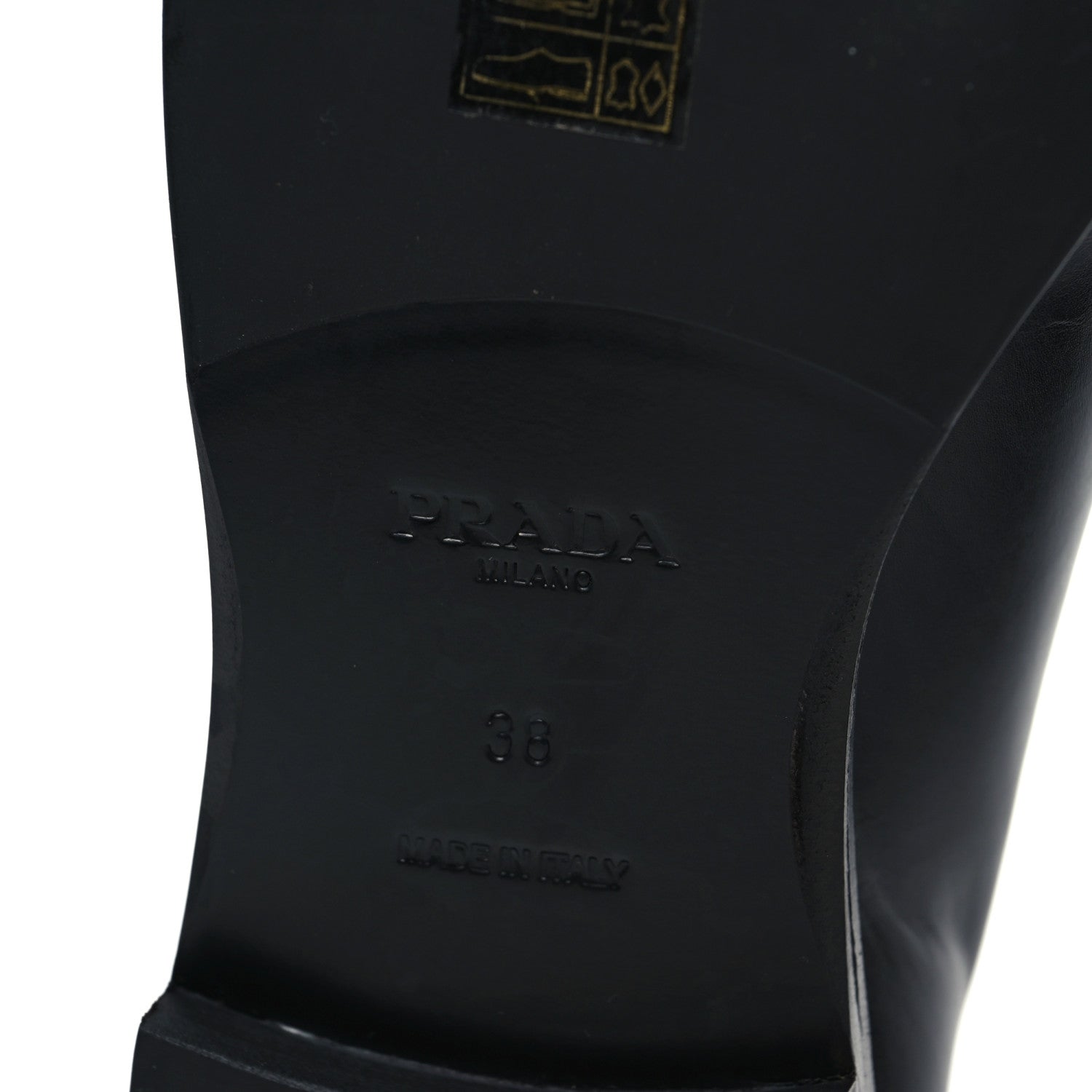 Prada Calfskin Loafers 38 Black 6 of 8