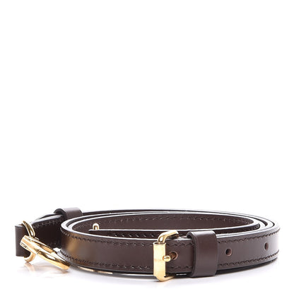 Louis Vuitton Calfskin 16mm Adjustable Shoulder Strap Brown 1 of 3