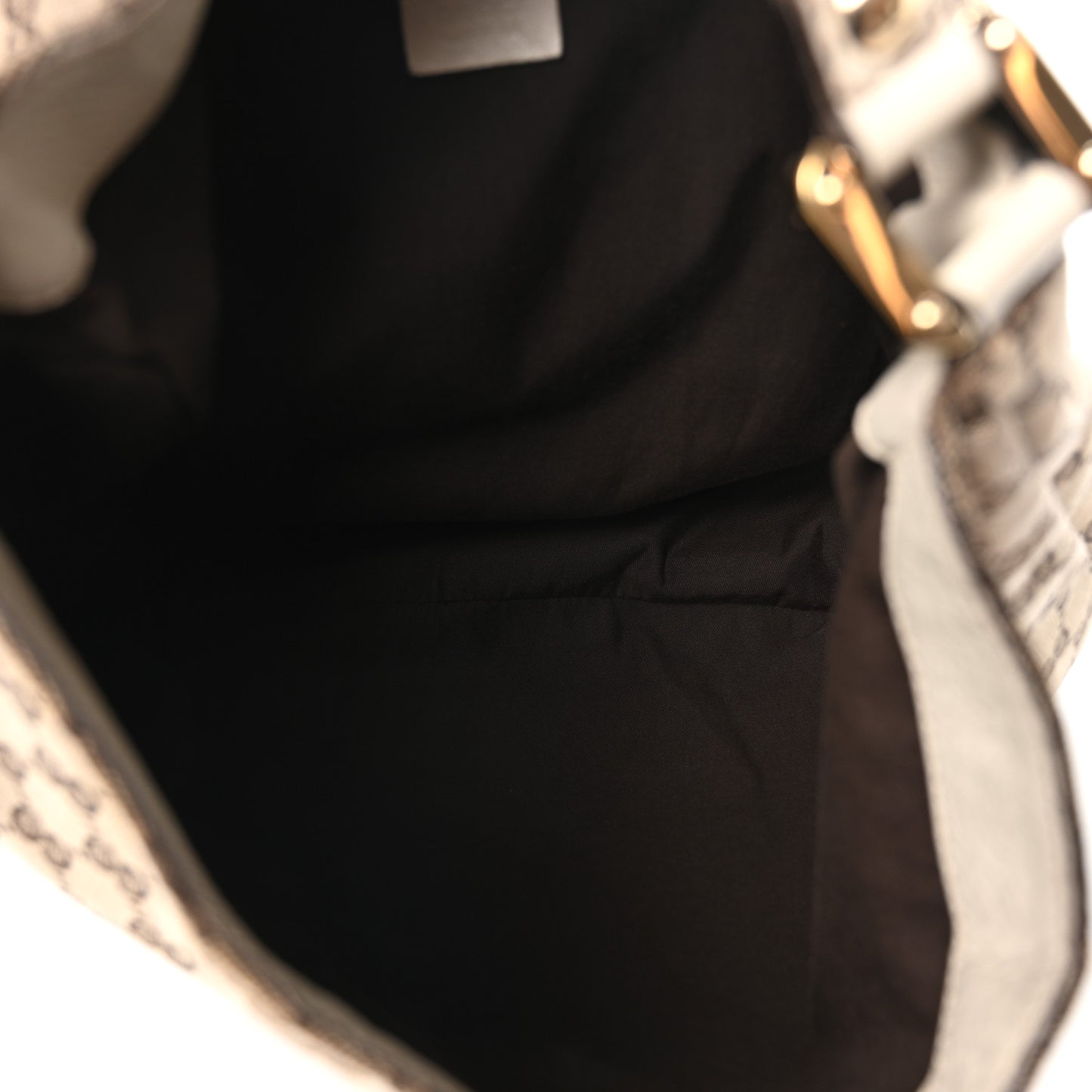 Monogram Large New Ladies Web Hobo Off White
