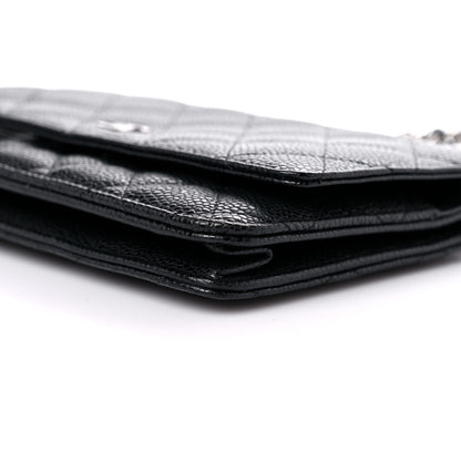 Chanel Caviar Quilted Wallet On Chain WOC Black 10 of 13