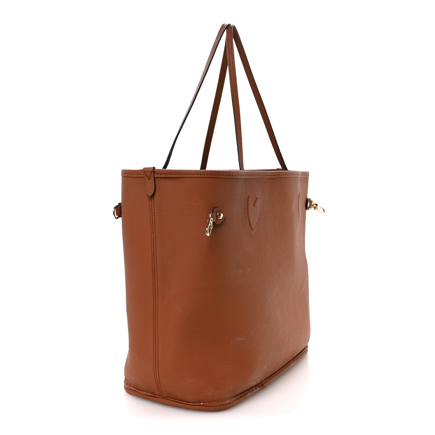 Louis Vuitton Monogram Calfskin Neo Neverfull Inside Out MM Tan 6 of 18