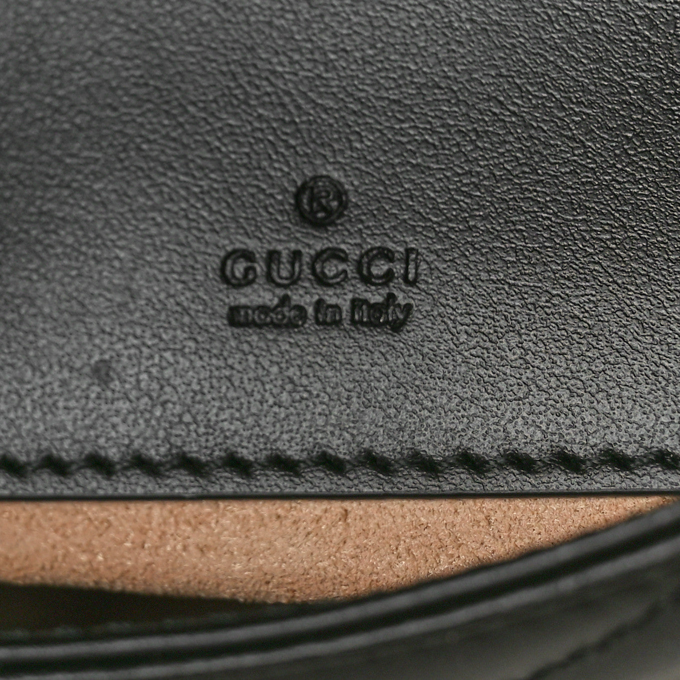 Gucci Calfskin Matelasse Mini GG Marmont Chain Half Moon Crossbody Bag Black 6 of 10